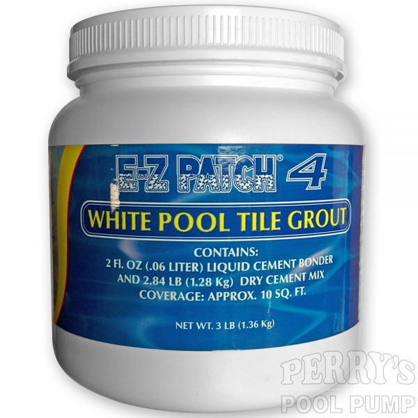 E-Z Patch 4 Pool Tile Grout Cement White EZ